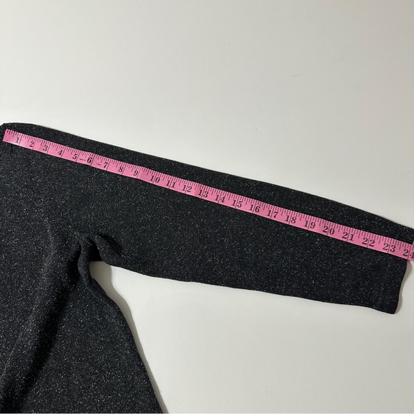 J. Jill Charcoal Grey Marled Silk & Cotton Knit Boho Sweater Dress  XL - Picture 8 of 9